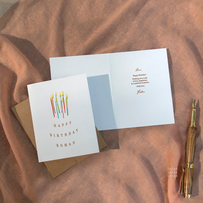 The Flickering Card | Personalized Birthday Candles Card
