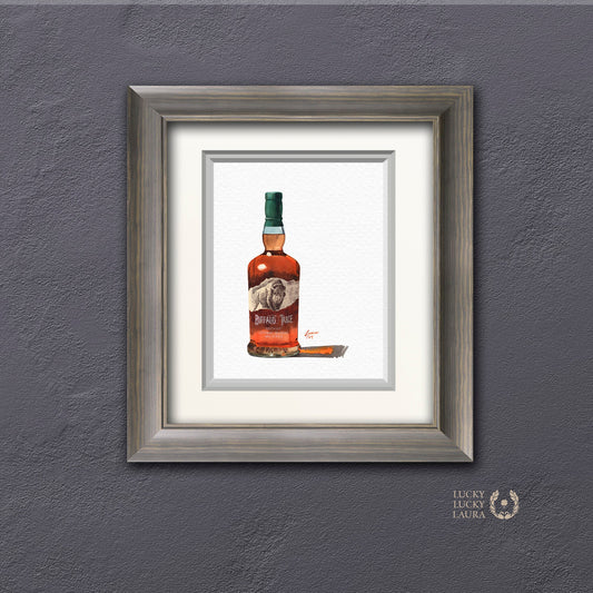 Buffalo Trace Watercolor | Giclée Print