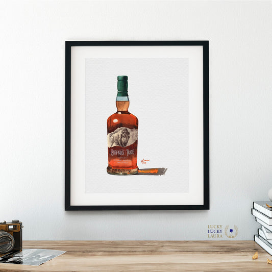 Buffalo Trace Watercolor | Giclée Print