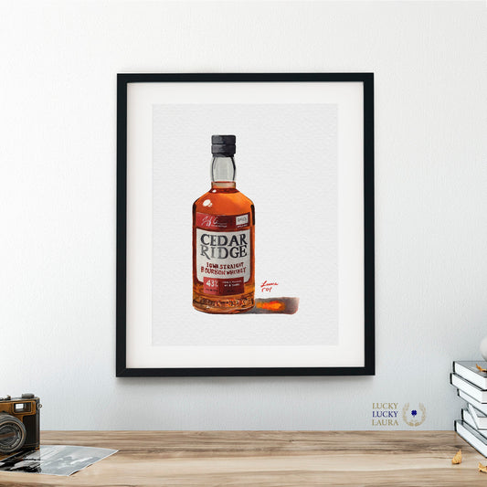 Cedar Ridge Watercolor | Giclée Print