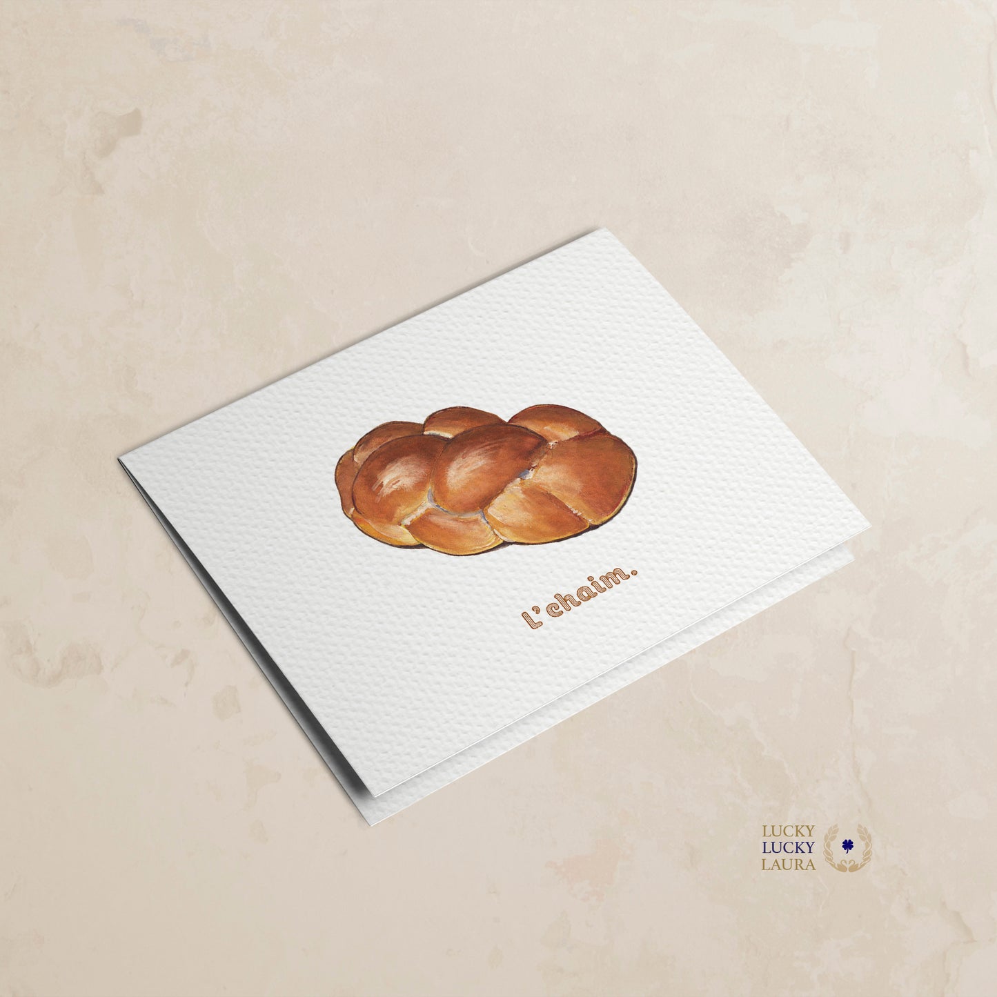 Challah & Celebration Card | Personalized Jewish Greeting Card