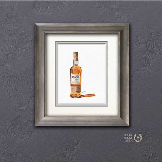 Dewar's 15 Watercolor | Giclée Print