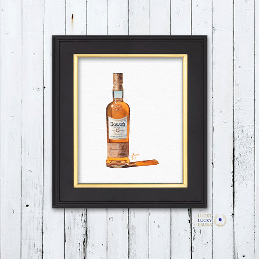 Dewar's 15 Watercolor | Giclée Print