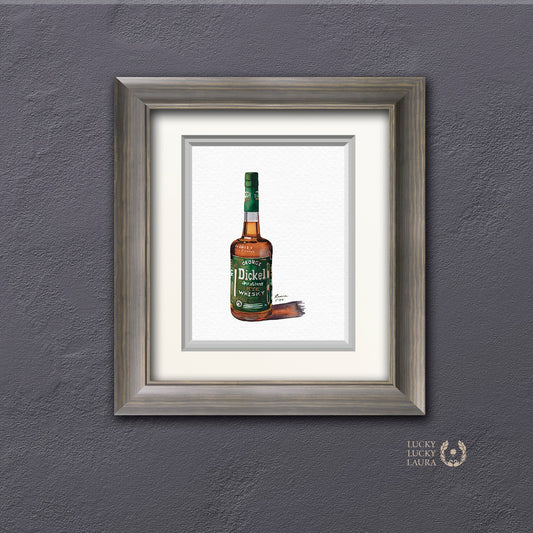 Dickel Rye Watercolor | Giclée Print