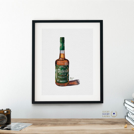 Dickel Rye Watercolor | Giclée Print