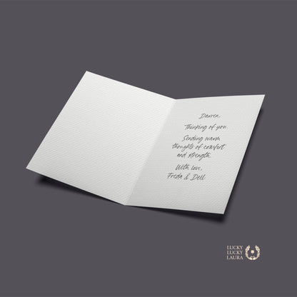 Forget-Me-Not Card | Personalized Memorial and Sympathy Card