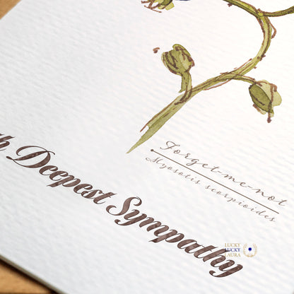 Forget-Me-Not Card | Personalized Memorial and Sympathy Card
