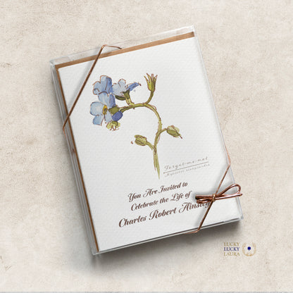 Forget-Me-Not Card | Personalized Memorial and Sympathy Card
