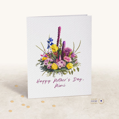 In Full Bloom Card | Personalized Mother's Day Floral Card
