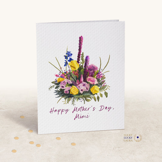 In Full Bloom Card | Personalized Mother's Day Floral Card