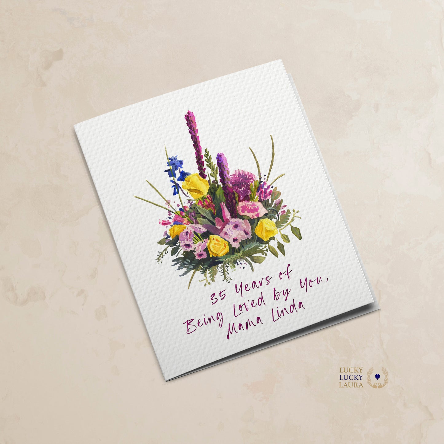 In Full Bloom Card | Personalized Mother's Day Floral Card
