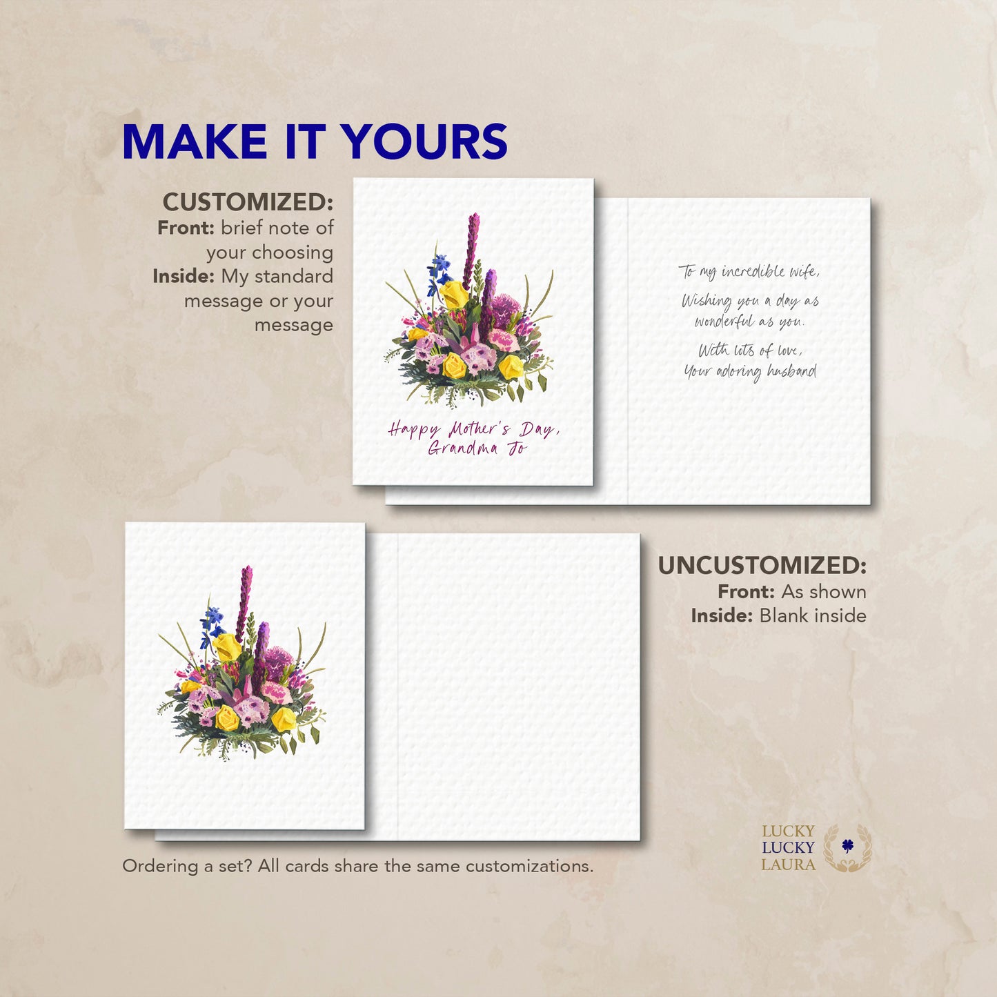 In Full Bloom Card | Personalized Mother's Day Floral Card