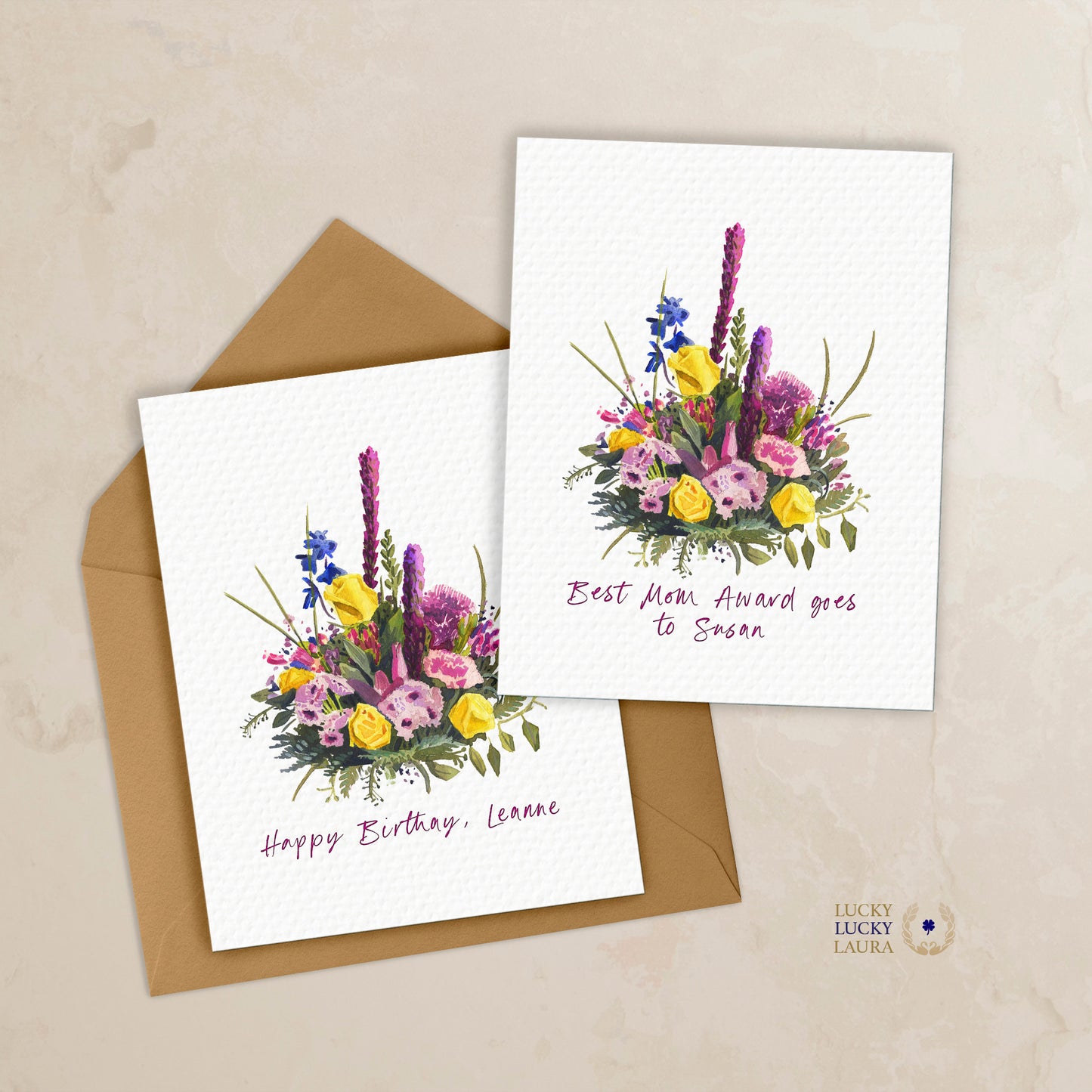 In Full Bloom Card | Personalized Mother's Day Floral Card
