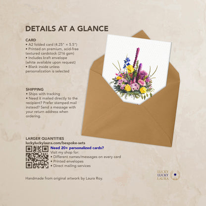 In Full Bloom Card | Personalized Mother's Day Floral Card