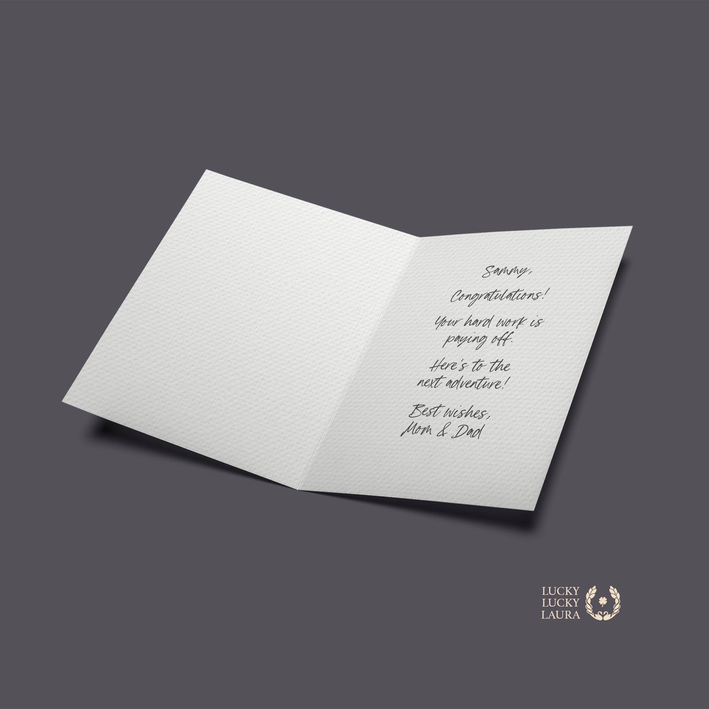 The New Chapter Card | Personalized Graduation Greeting Card
