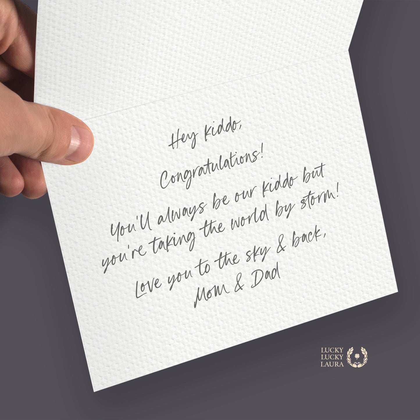 The Turning Tassel Card | Personalized Graduation Greeting Card