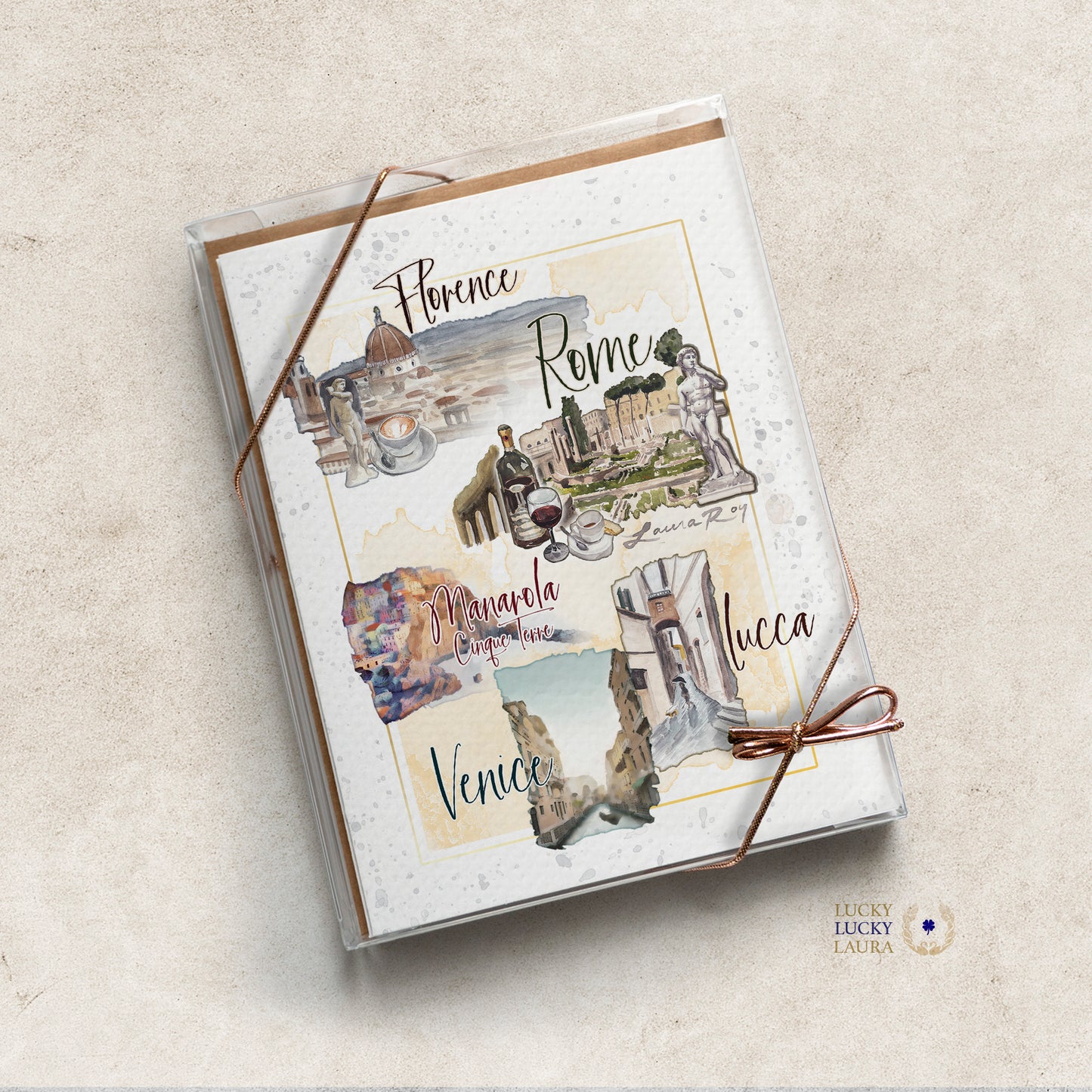 Grand Tour Italy Card | Personalized Travel Greeting Card
