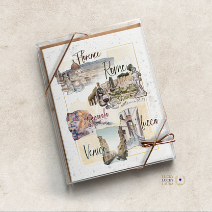 Grand Tour Italy Card | Personalized Travel Greeting Card