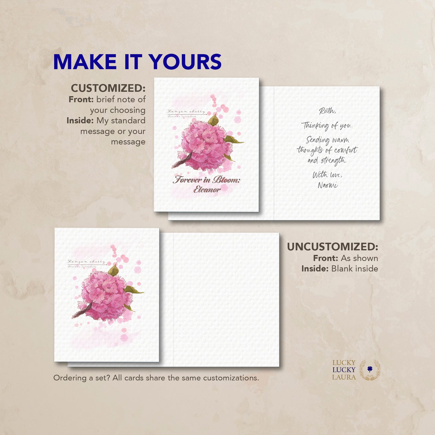 The Hanami Card | Personalized Sympathy & Memorial Card
