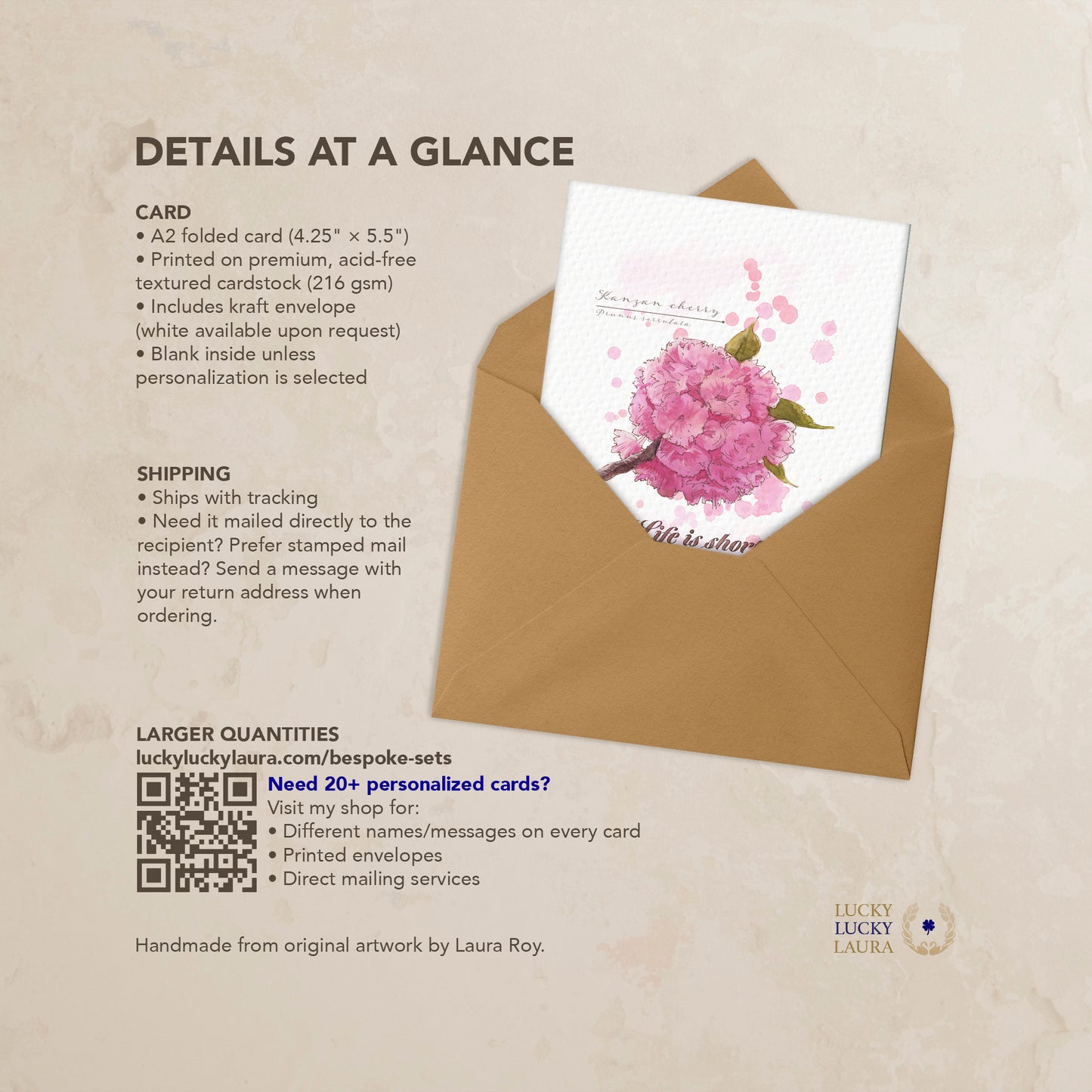 The Hanami Card | Personalized Sympathy & Memorial Card