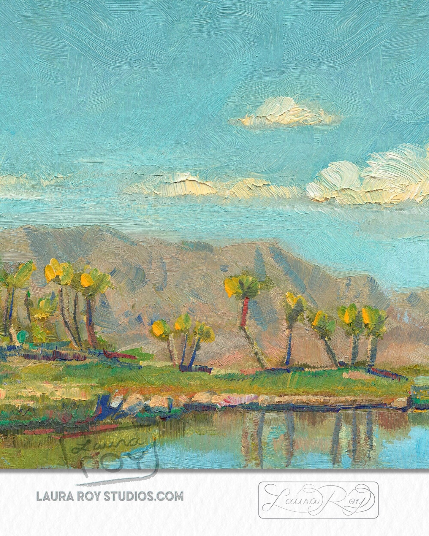 Lake Las Vegas Oil Painting | Giclée Print