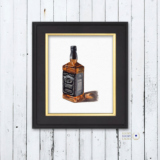 Jack Daniel's No. 7 Watercolor | Giclée Print
