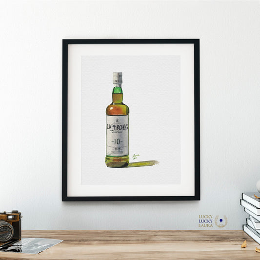 Laphroaig 10 Watercolor | Giclée Print