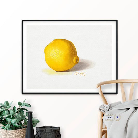 Lemon Watercolor | Giclée Print