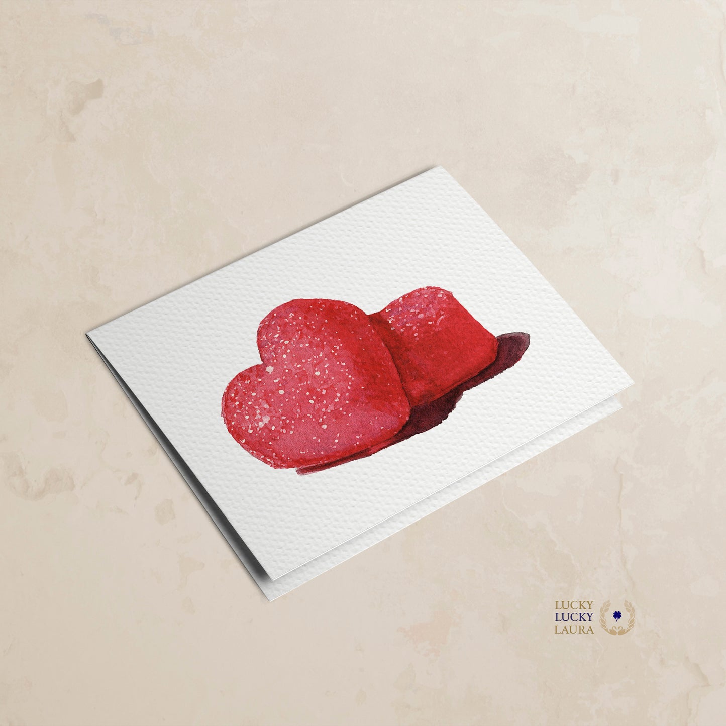 All That Glitter Card | Personalized Gummy Candy Heart Valentine Card