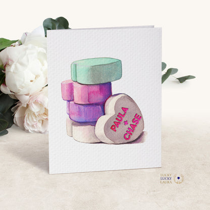 The Be Mine Card | Personalized Conversation Heart Valentine Card