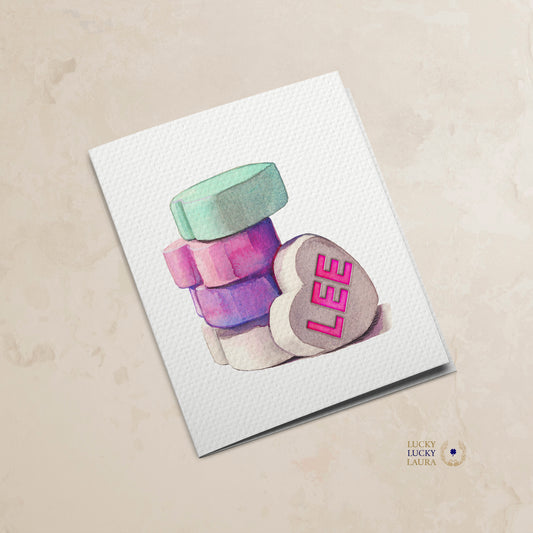 The Be Mine Card | Personalized Conversation Heart Valentine Card