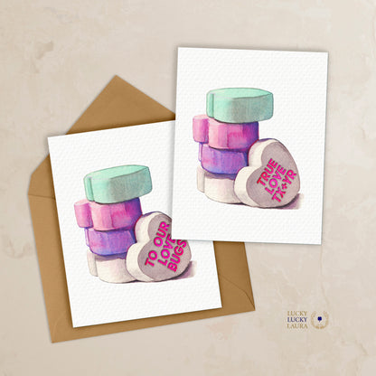 The Be Mine Card | Personalized Conversation Heart Valentine Card
