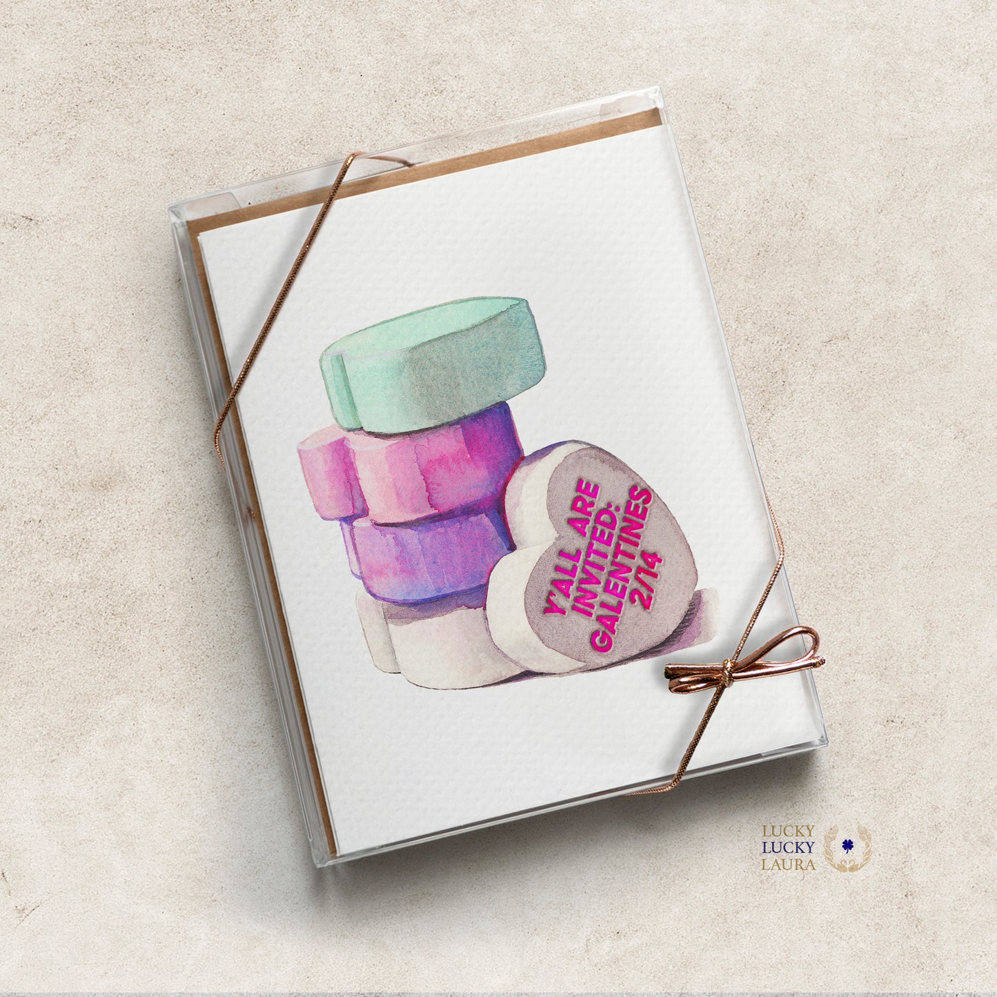 The Be Mine Card | Personalized Conversation Heart Valentine Card