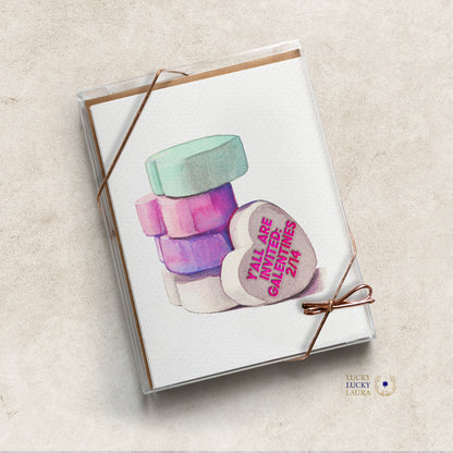 The Be Mine Card | Personalized Conversation Heart Valentine Card