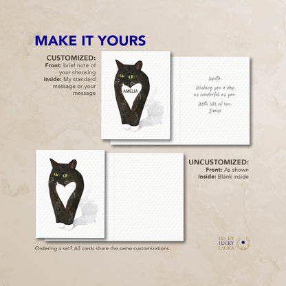 The Cat's Meow Card | Personalized Watercolor Cat Card