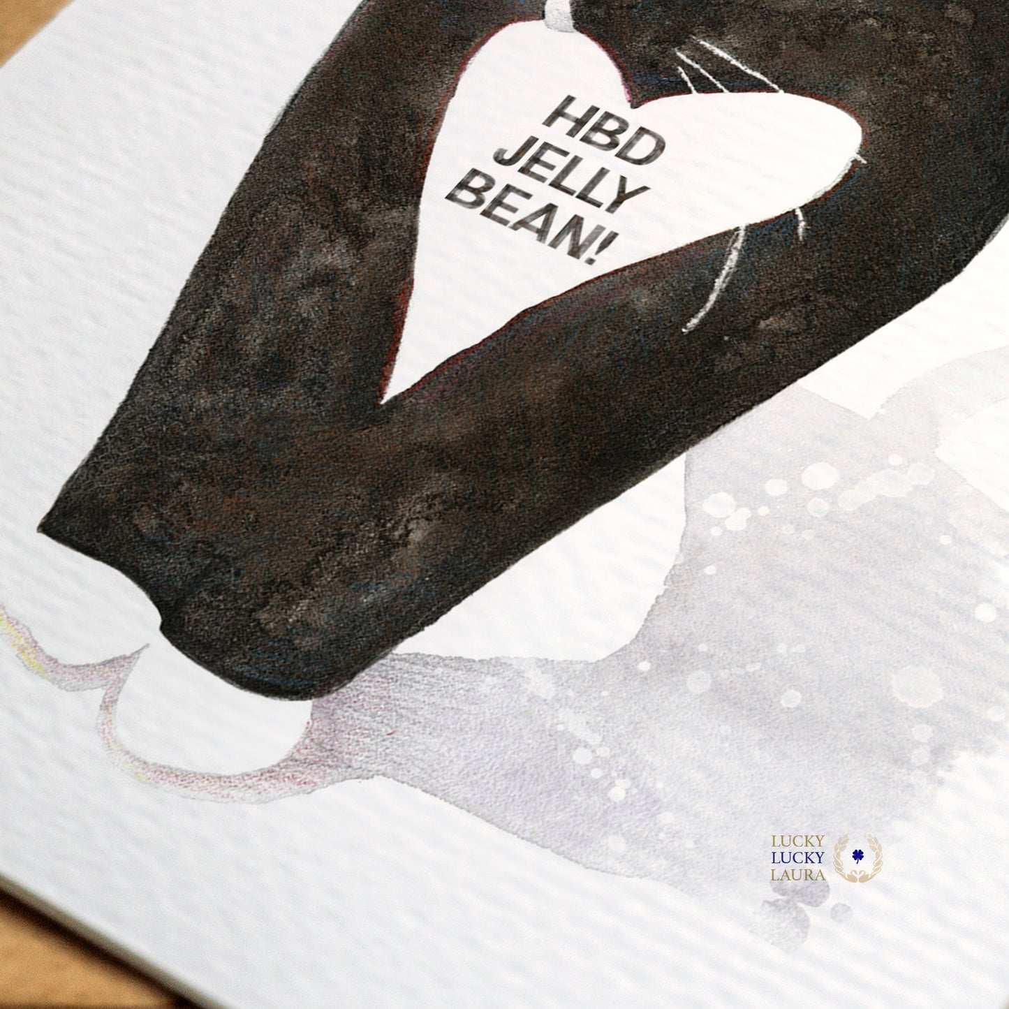 The Cat's Meow Card | Personalized Watercolor Cat Card