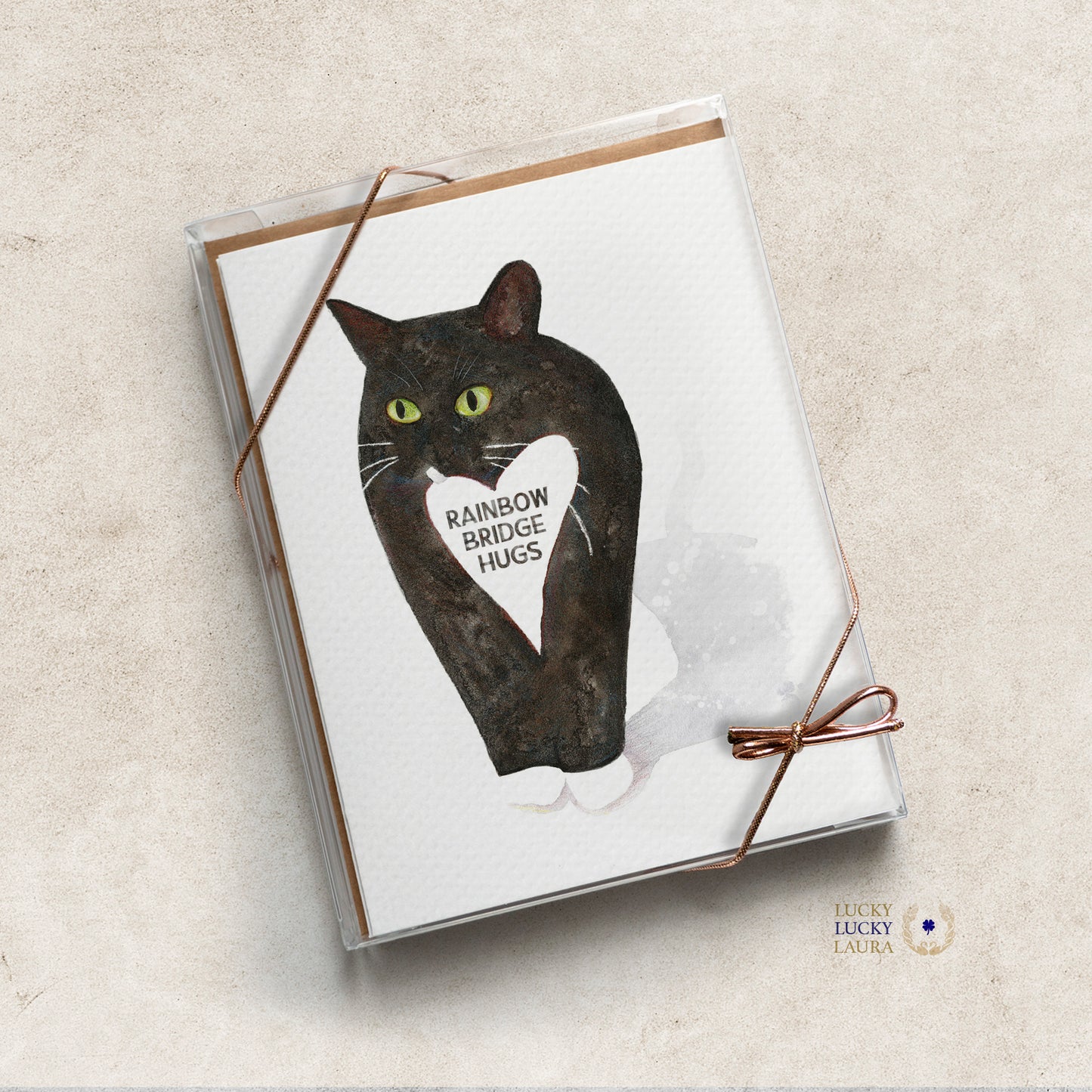 The Cat's Meow Card | Personalized Watercolor Cat Card