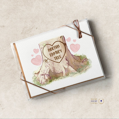 Heartwood Card | Personalized Carved Heart Valentine Card