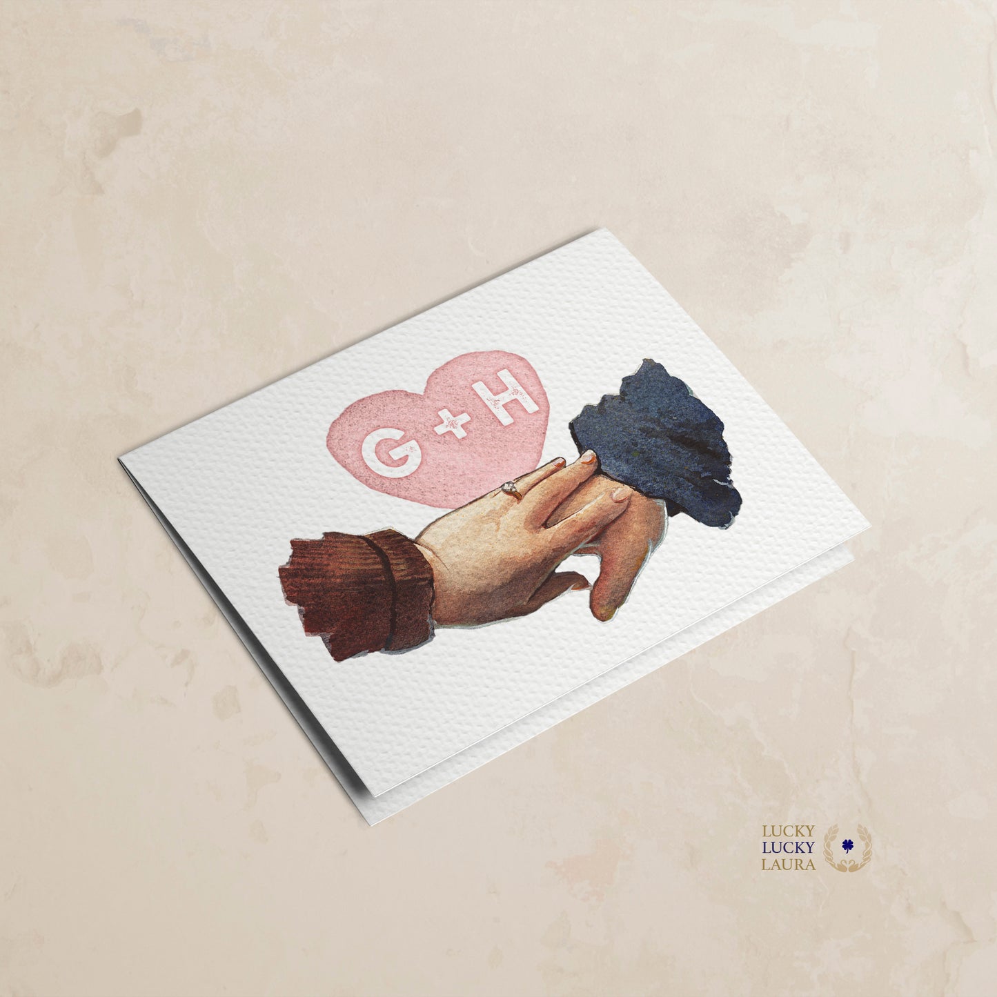 The Hand-in-Hand Card | Personalized Love Card