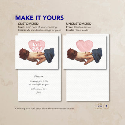 The Hand-in-Hand Card | Personalized Love Card