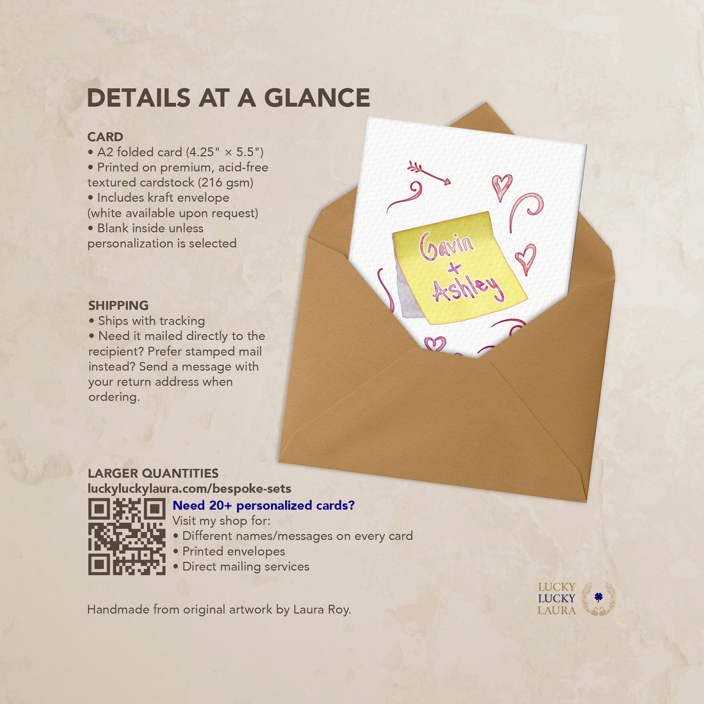 Notes Passed in Class Valentine Card | Personalized Sticky Note Card