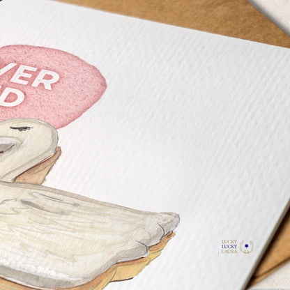 Pairbond Card | Personalized Swan Cookie Love & Anniversary Card