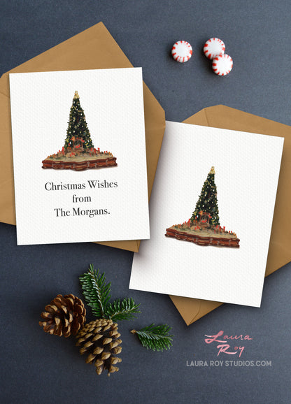 The Metropolitan Tree Holiday Card | Personalized NYC Met Christmas Tree Card