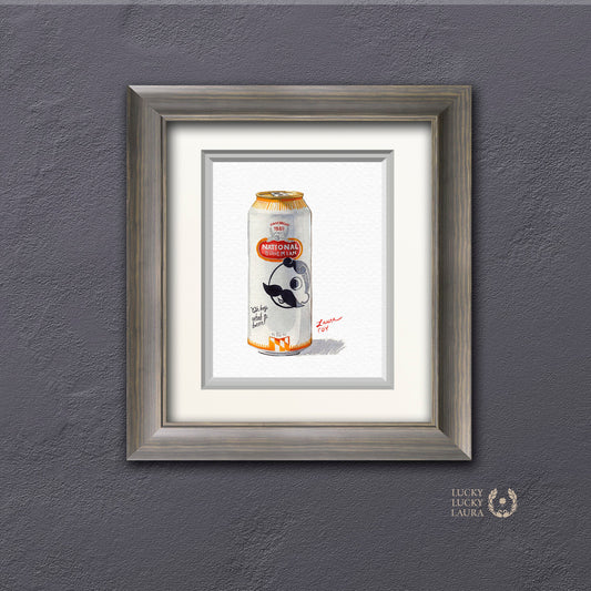 Natty Boh Watercolor | Giclée Print