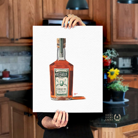 Pikesville Rye Watercolor | Giclée Print