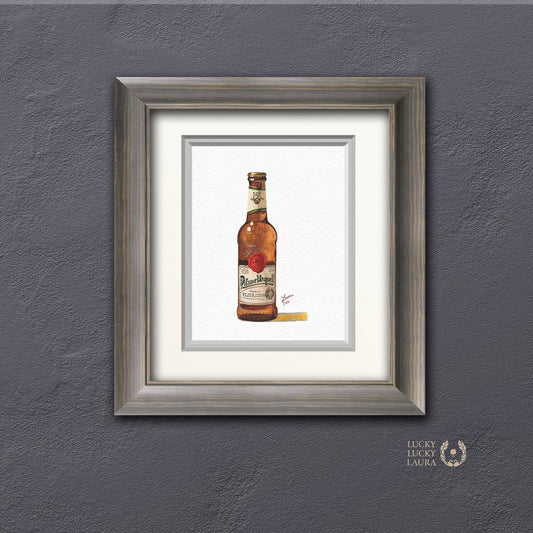 Pilsner Urquell Watercolor | Giclée Print