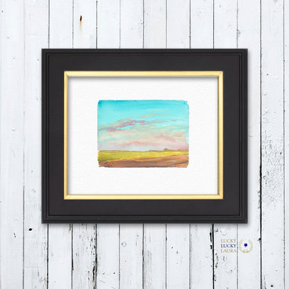 Prairie Storm Watercolor Giclée Print
