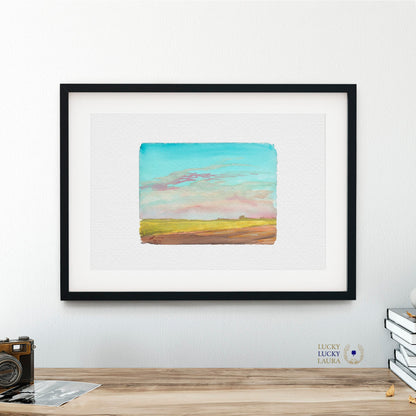 Prairie Storm Watercolor Giclée Print