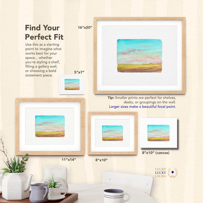 Prairie Storm Watercolor Giclée Print