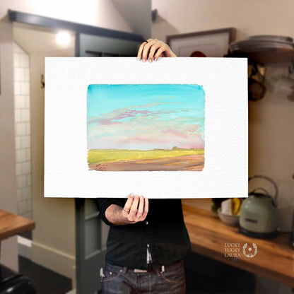 Prairie Storm Watercolor Giclée Print